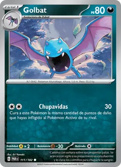 Carta Golbat de la expansión Brecha Paradójica, número 111/182