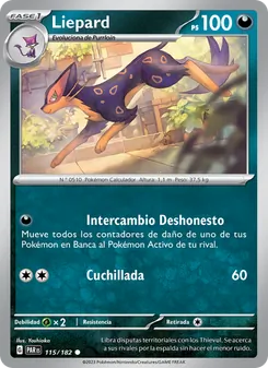 Carta Liepard de la expansión Brecha Paradójica, número 115/182