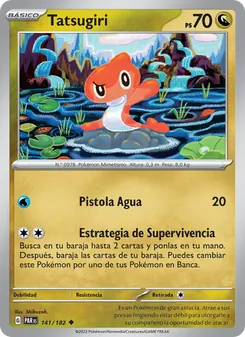 Carta Tatsugiri de la expansión Brecha Paradójica, número 141/182