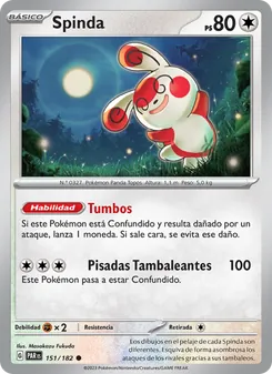 Carta Spinda de la expansión Brecha Paradójica, número 151/182