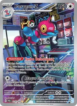 Carta Porygon-Z de la expansión Brecha Paradójica, número 214/182