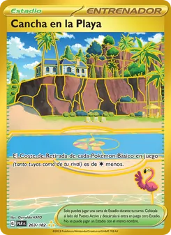 Carta Cancha en la Playa de la expansión Brecha Paradójica, número 263/182