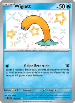 Carta Wiglett de la expansión Destinos de Paldea, número 121/91