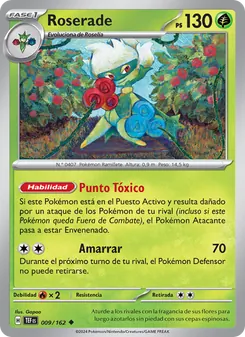 Carta Roserade de la expansión Fuerzas Temporales, número 009/162