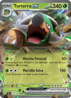 Carta Torterra ex de la expansión Fuerzas Temporales, número 012/162