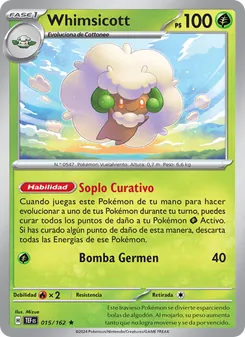 Carta Whimsicott de la expansión Fuerzas Temporales, número 015/162