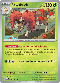 Carta Sawsbuck de la expansión Fuerzas Temporales, número 017/162