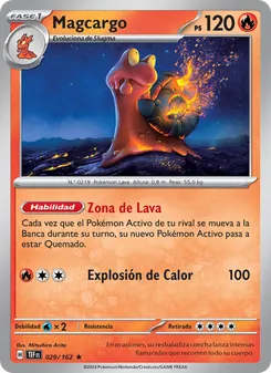 Carta Magcargo de la expansión Fuerzas Temporales, número 029/162