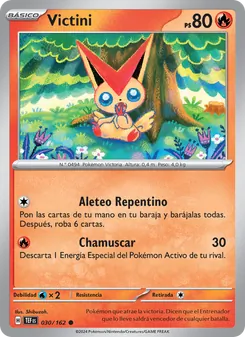 Carta Victini de la expansión Fuerzas Temporales, número 030/162