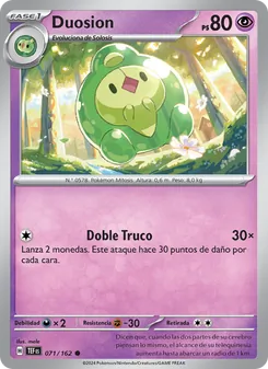 Carta Duosion de la expansión Fuerzas Temporales, número 071/162