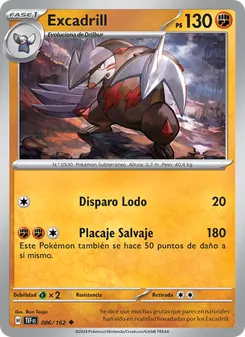 Carta Excadrill de la expansión Fuerzas Temporales, número 086/162