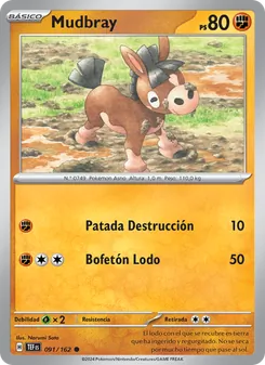 Carta Mudbray de la expansión Fuerzas Temporales, número 091/162