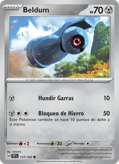 Carta Beldum de la expansión Fuerzas Temporales, número 113/162