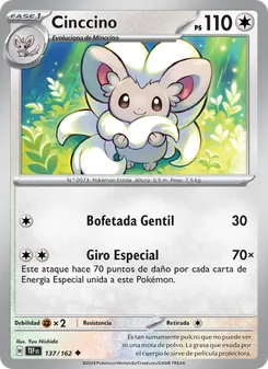 Carta Cinccino de la expansión Fuerzas Temporales, número 137/162