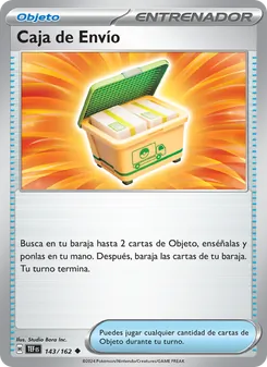 Carta Caja de Envío de la expansión Fuerzas Temporales, número 143/162