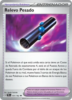 Carta Relevo Pesado de la expansión Fuerzas Temporales, número 151/162