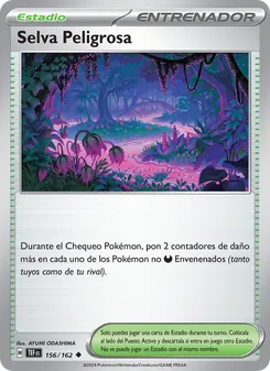 Carta Selva Peligrosa de la expansión Fuerzas Temporales, número 156/162