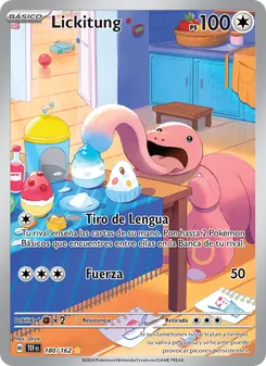 Carta Lickitung de la expansión Fuerzas Temporales, número 180/162