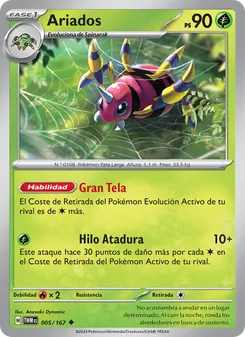Carta Ariados de la expansión Mascarada Crepuscular, número 005/167