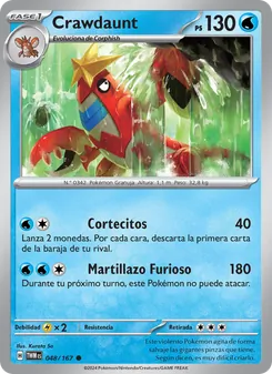 Carta Crawdaunt de la expansión Mascarada Crepuscular, número 048/167