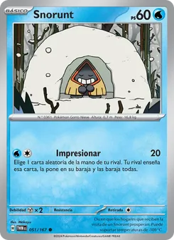 Carta Snorunt de la expansión Mascarada Crepuscular, número 051/167