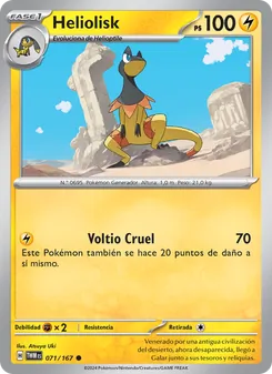 Carta Heliolisk de la expansión Mascarada Crepuscular, número 071/167