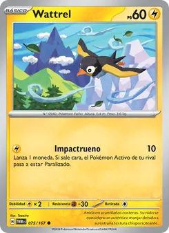 Carta Wattrel de la expansión Mascarada Crepuscular, número 075/167