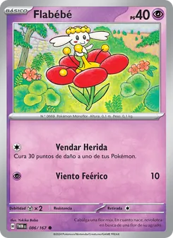Carta Flabébé de la expansión Mascarada Crepuscular, número 086/167