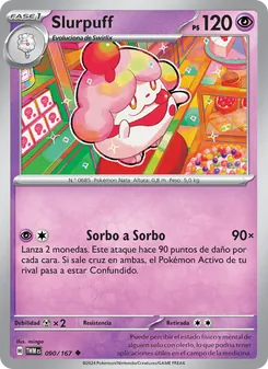 Carta Slurpuff de la expansión Mascarada Crepuscular, número 090/167