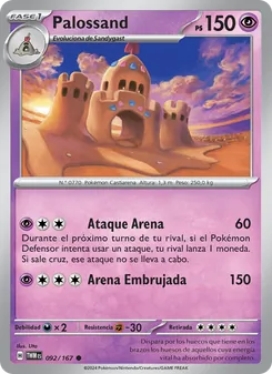 Carta Palossand de la expansión Mascarada Crepuscular, número 092/167