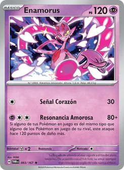 Carta Enamorus de la expansión Mascarada Crepuscular, número 093/167