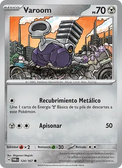 Carta Varoom de la expansión Mascarada Crepuscular, número 124/167