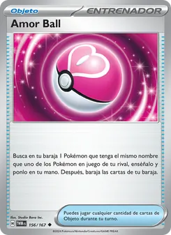 Carta Amor Ball de la expansión Mascarada Crepuscular, número 156/167