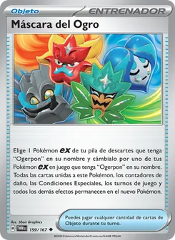 Carta Máscara del Ogro de la expansión Mascarada Crepuscular, número 159/167