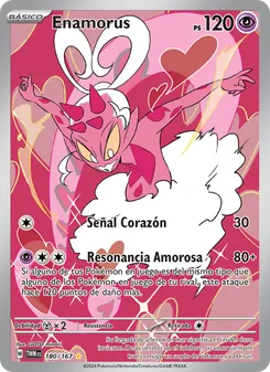 Carta Enamorus de la expansión Mascarada Crepuscular, número 180/167
