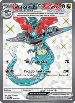 Carta Dragapult ex de la expansión Mascarada Crepuscular, número 200/167