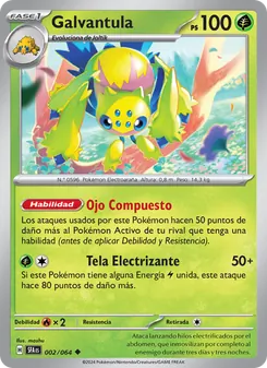 Carta Galvantula de la expansión Fabula Sombría, número 002/64