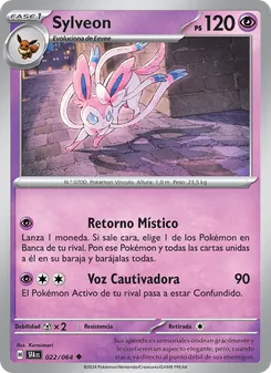 Carta Sylveon de la expansión Fabula Sombría, número 022/64