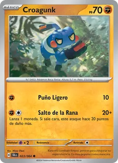 Carta Croagunk de la expansión Fabula Sombría, número 023/64