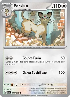 Carta Persian de la expansión Fabula Sombría, número 049/64
