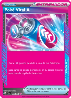 Carta Poké Vital A de la expansión Fabula Sombría, número 062/64