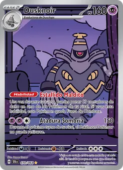 Carta Dusknoir de la expansión Fabula Sombría, número 070/64