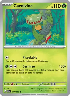 Carta Carnivine de la expansión Corona Astral, número 007/142
