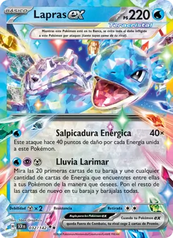 Carta Lapras ex de la expansión Corona Astral, número 032/142