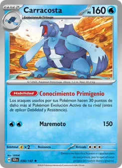 Carta Carracosta de la expansión Corona Astral, número 038/142