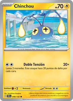 Carta Chinchou de la expansión Corona Astral, número 048/142