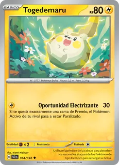 Carta Togedemaru de la expansión Corona Astral, número 054/142