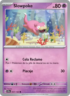 Carta Slowpoke de la expansión Corona Astral, número 057/142