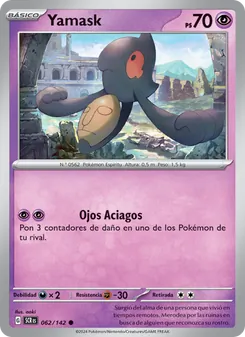 Carta Yamask de la expansión Corona Astral, número 062/142