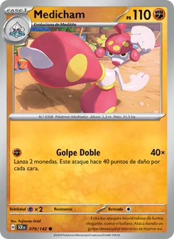 Carta Medicham de la expansión Corona Astral, número 079/142